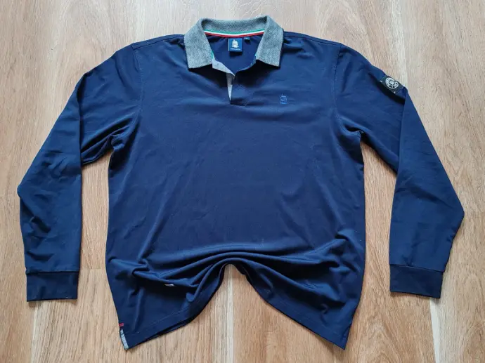 Polo maga larga navy USA